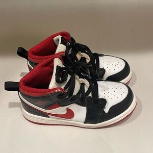 Nike Kids Sneakers - Black, Red, and White